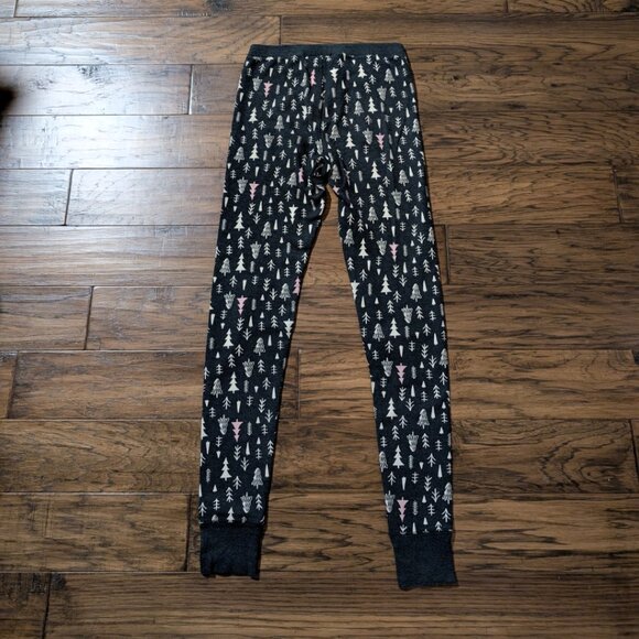 Old Navy waffle pajama PJ leggings grey trees size small tall - Picture 10 of 11